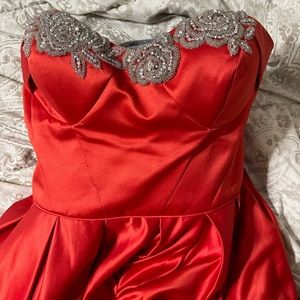 Angela & Alison Red Ball Gown